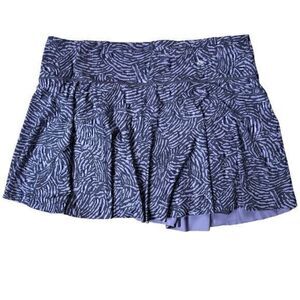 Athleta Purple Ace Printed Stretchy Polyester 13.5 Tennis Skort Plus Size 3X